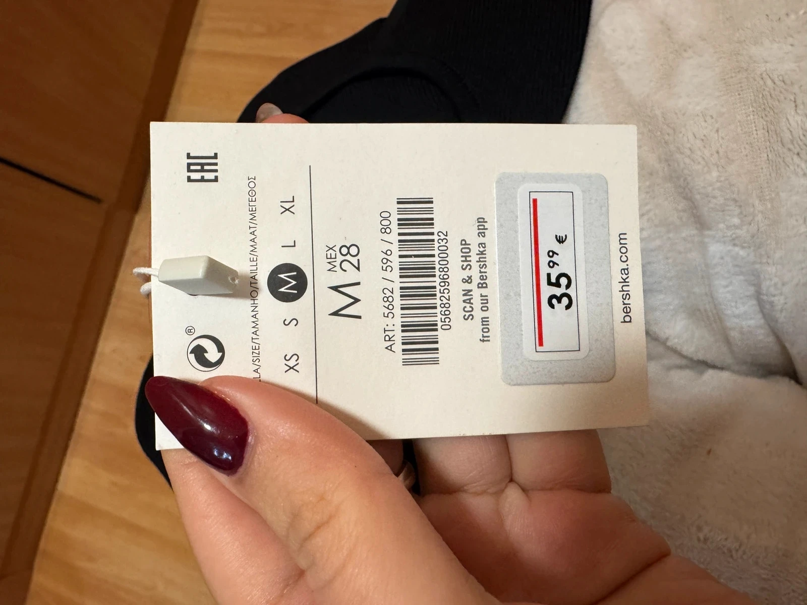 zwart Bershka feestjurk - strass franjes detail - maat m - NIEUW – photo 2